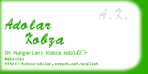 adolar kobza business card